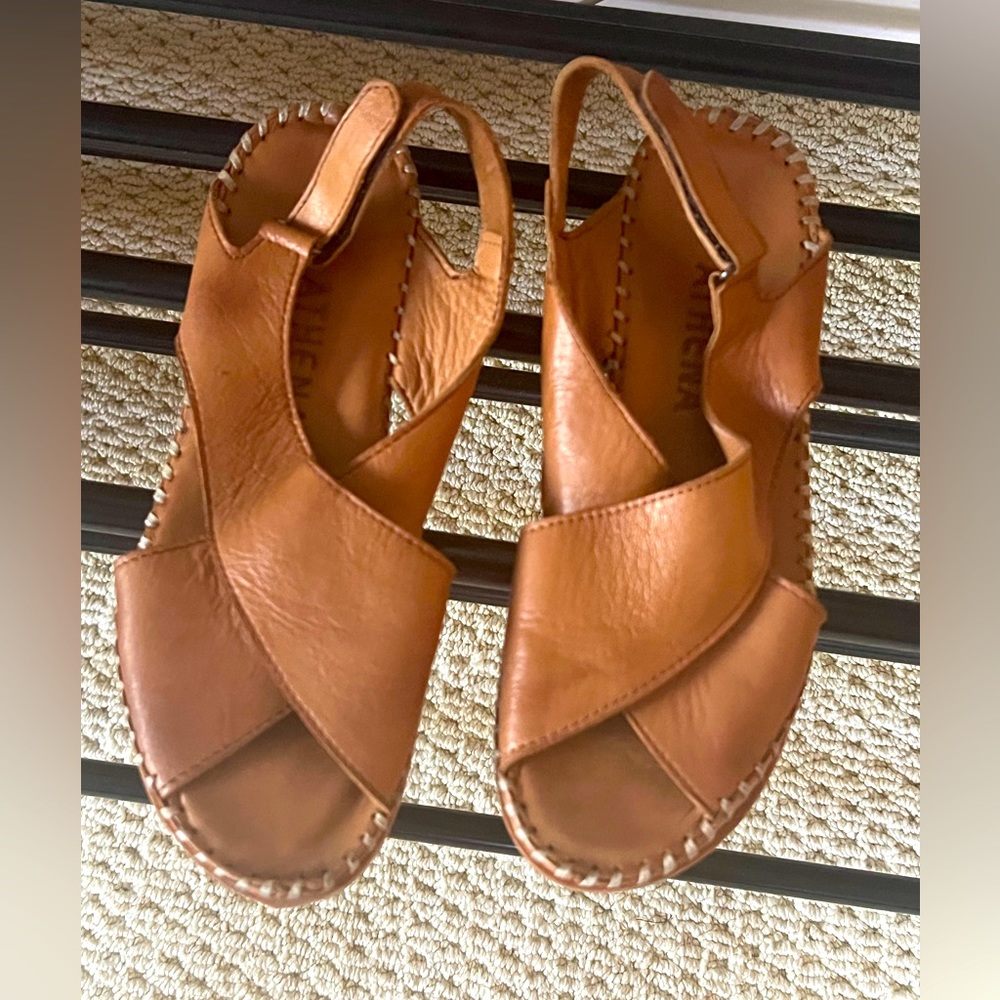 All leather sandals